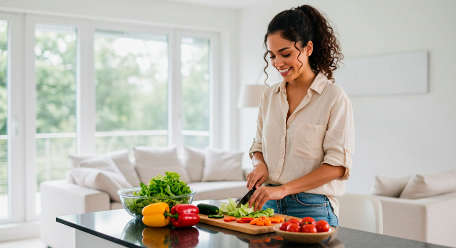 Mejora tu salud consumiendo frutas y verduras a diario. Conoce sus beneficios y cuántas porciones necesitas cada día.
